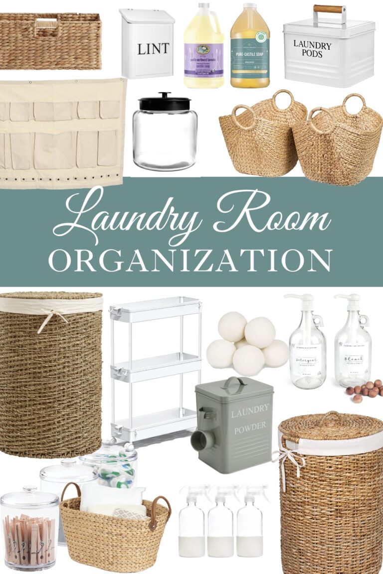 Laundry room organizing ideas Sugar Maple Farmhouse