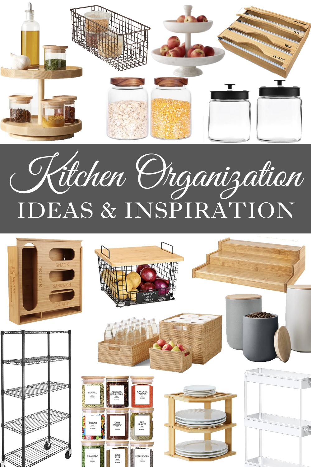 Kitchen Storage Organization Ideas - Sugar Maple Farmhouse