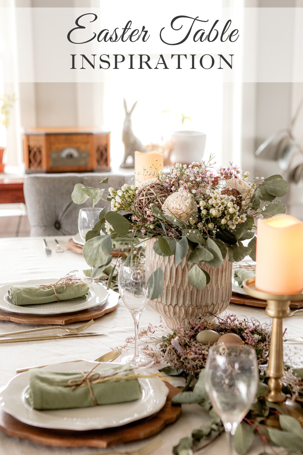 Spring decorated Easter Table