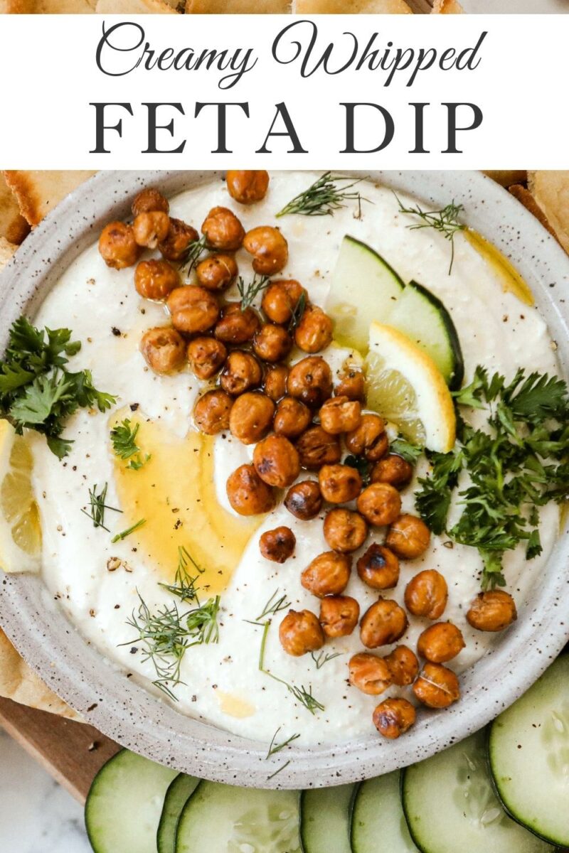 Creamy Whipped Feta Dip recipe Sugar Maple Farmhouse