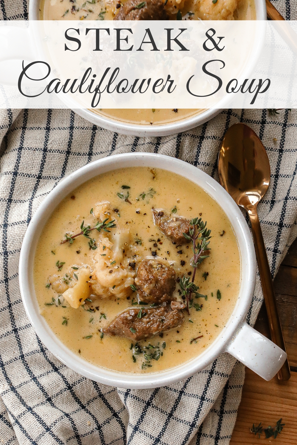 Steak and Cauliflower Soup recipe