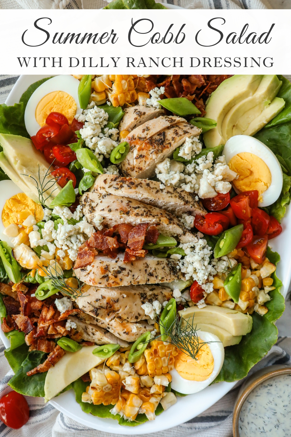 Summer Cobb Salad Recipe with Double Dill Ranch