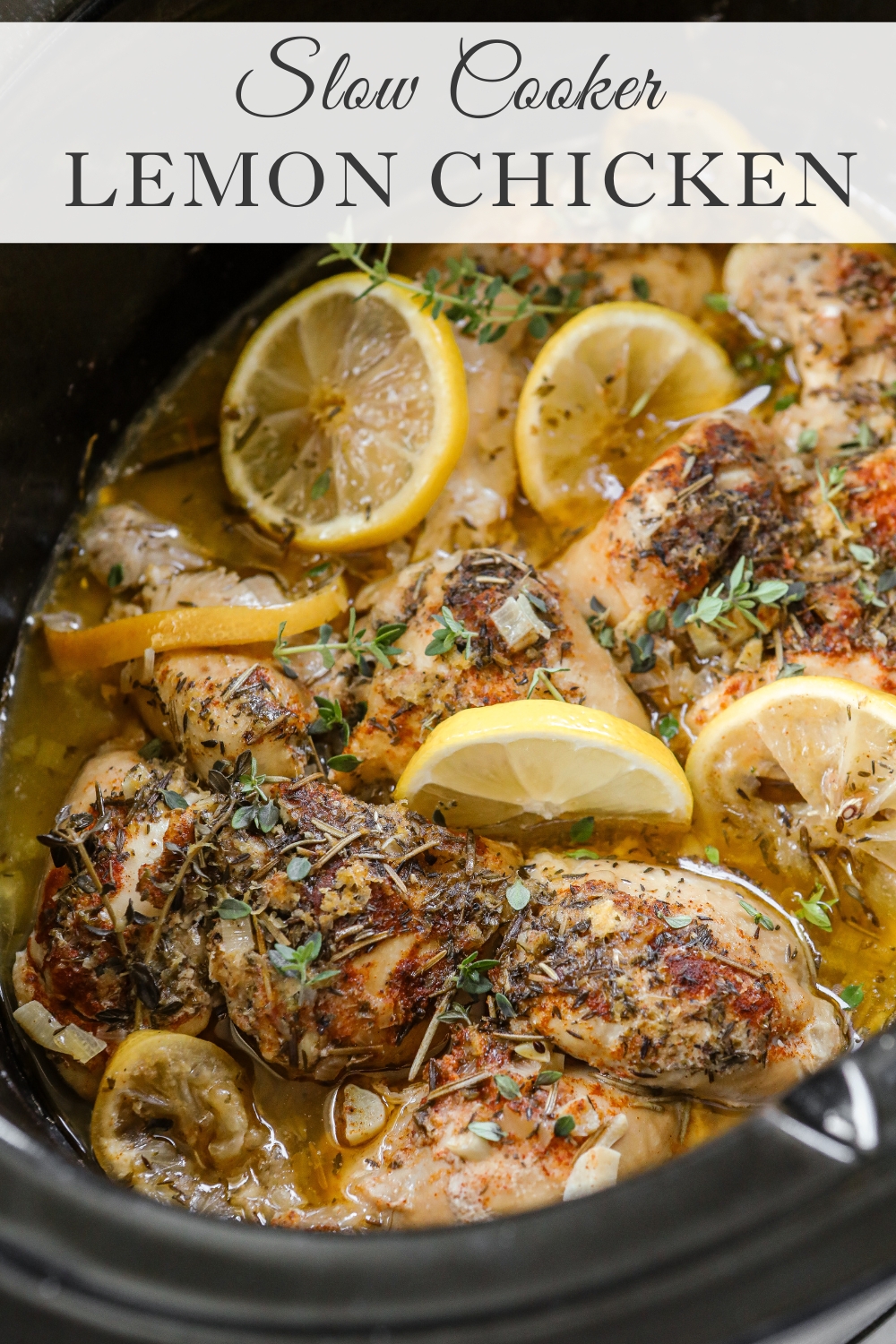 Slow Cooker Lemon Chicken with Cous Cous - Sugar Maple Farmhouse