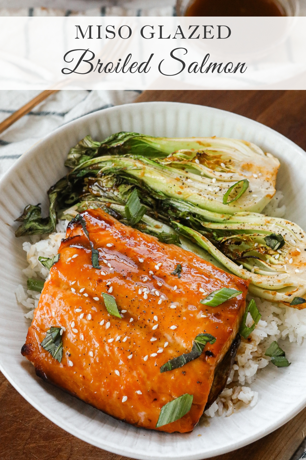 Miso Glazed Broiled Salmon - Sugar Maple Farmhouse
