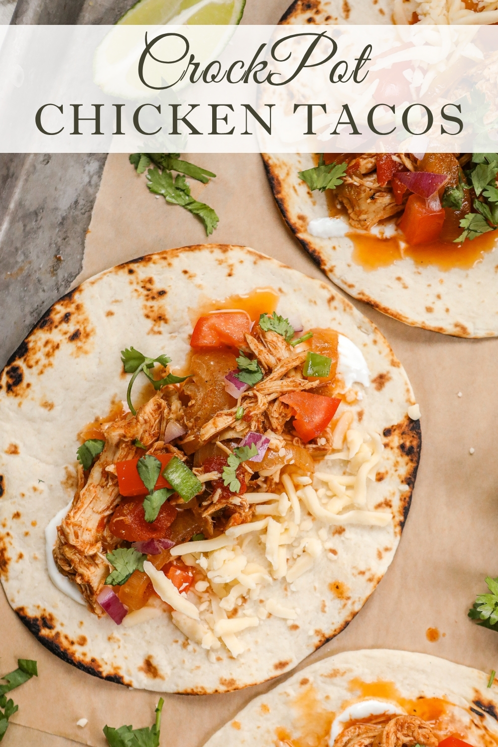 Crockpot Chicken Tacos - Sugar Maple Farmhouse