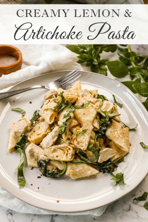Lemon and Artichoke Hearts Pasta