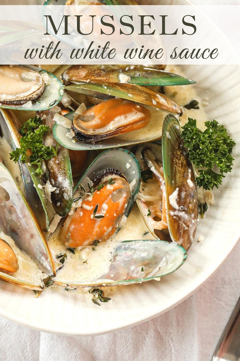 recipe for mussels in white wine sauce