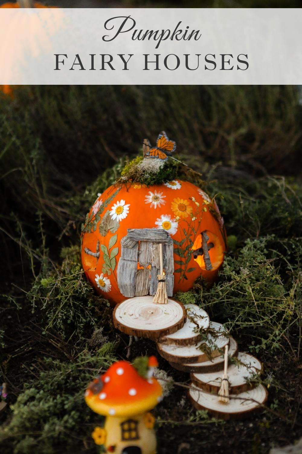 DIY Pumpkin Fairy House