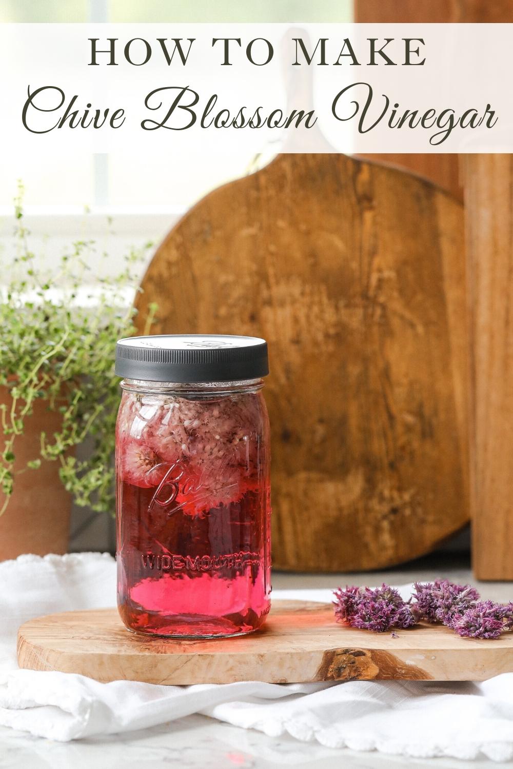 How to make Chive Blossom Vinegar
