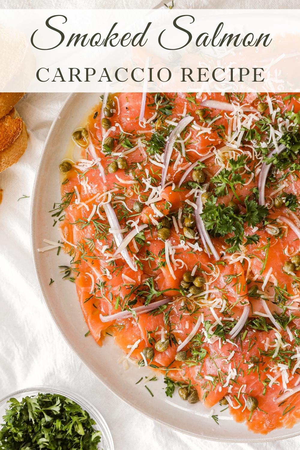 Smoked Salmon Carpaccio recipe