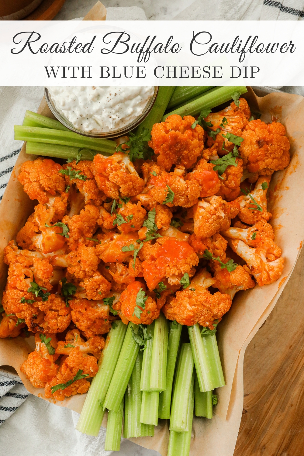 Roasted Buffalo Cauliflower Dip - Sugar Maple Farmhouse