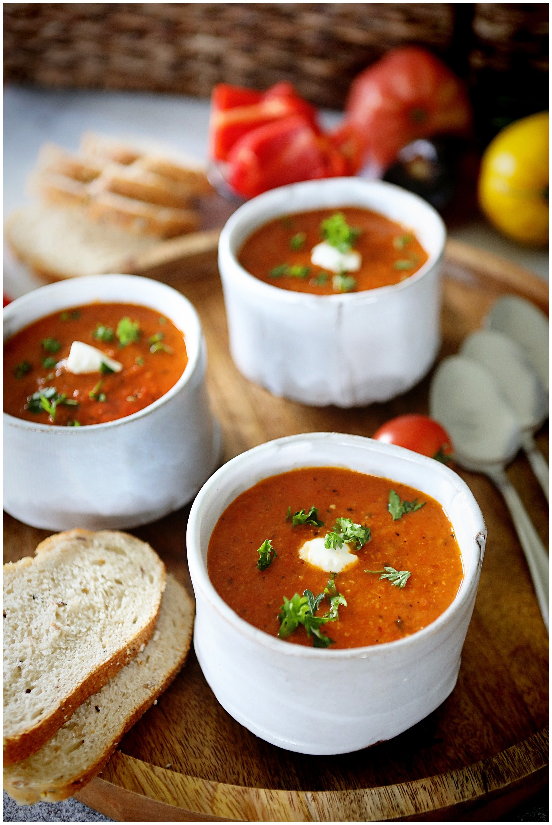 Roasted Red Pepper And Tomato Soup