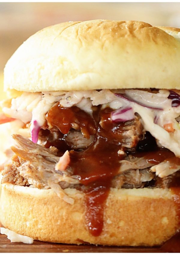 Perfect Instant Pot pulled pork sandwiches