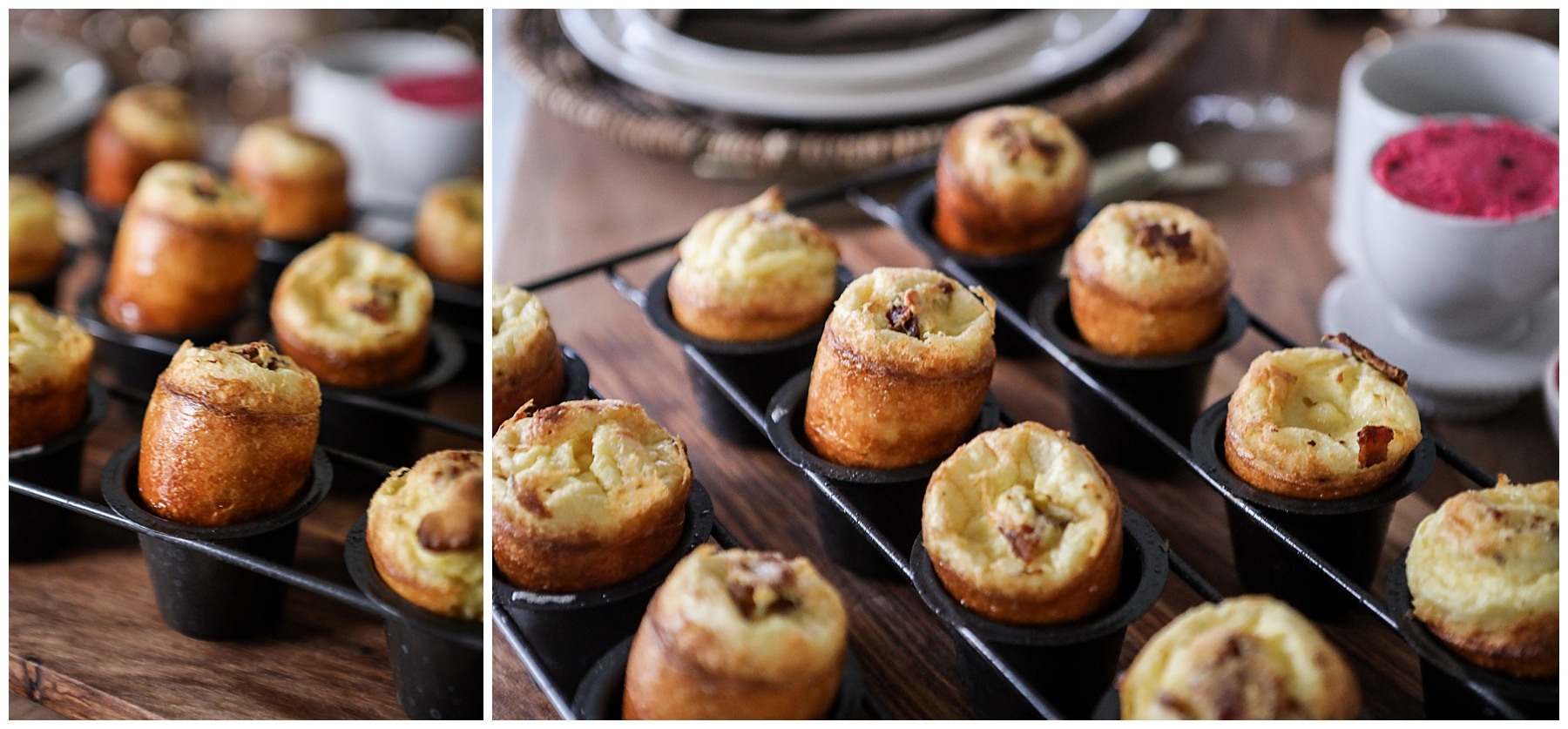 Bacon & Goat Cheese Popovers