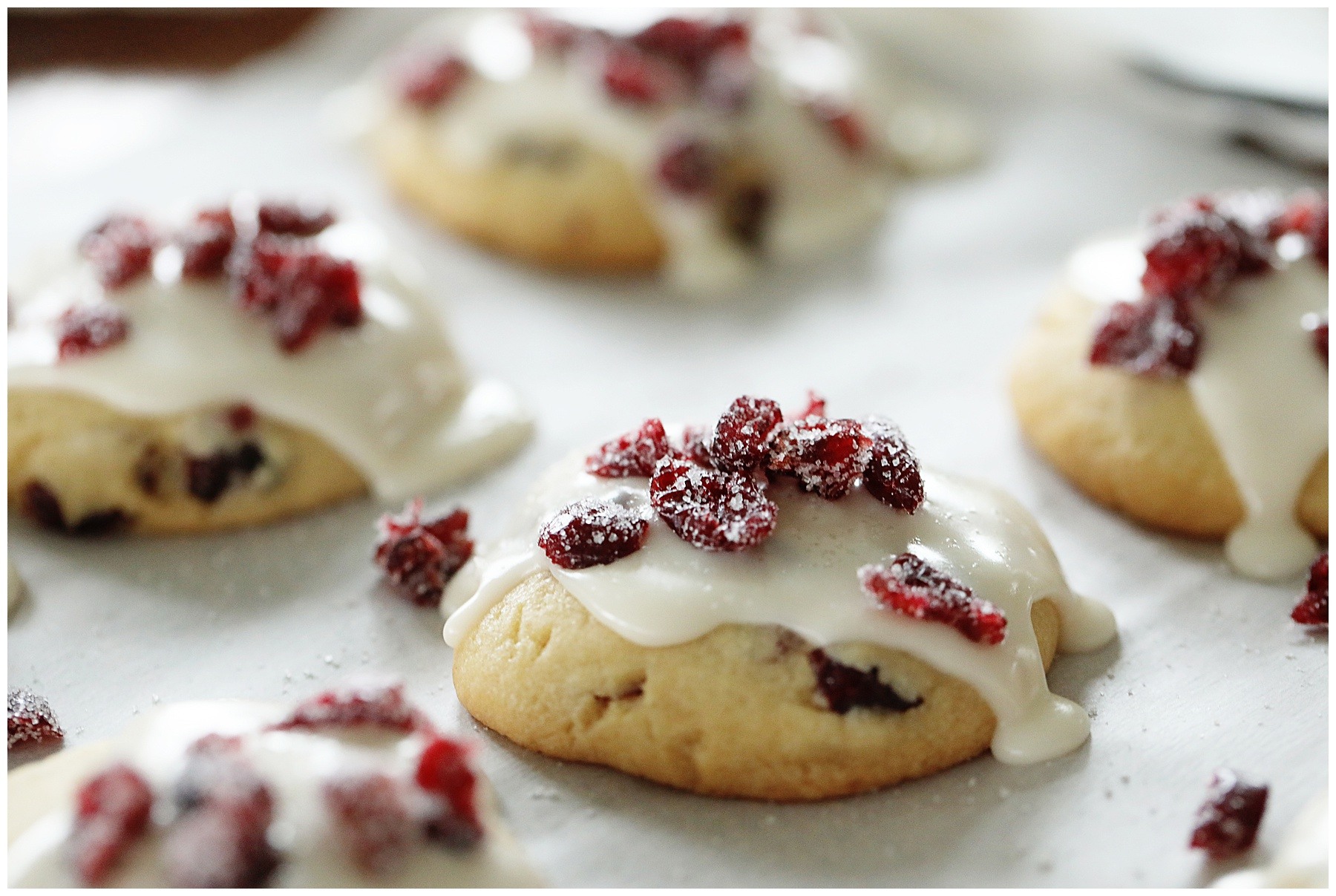 Cranberry shortbread cookies recipe