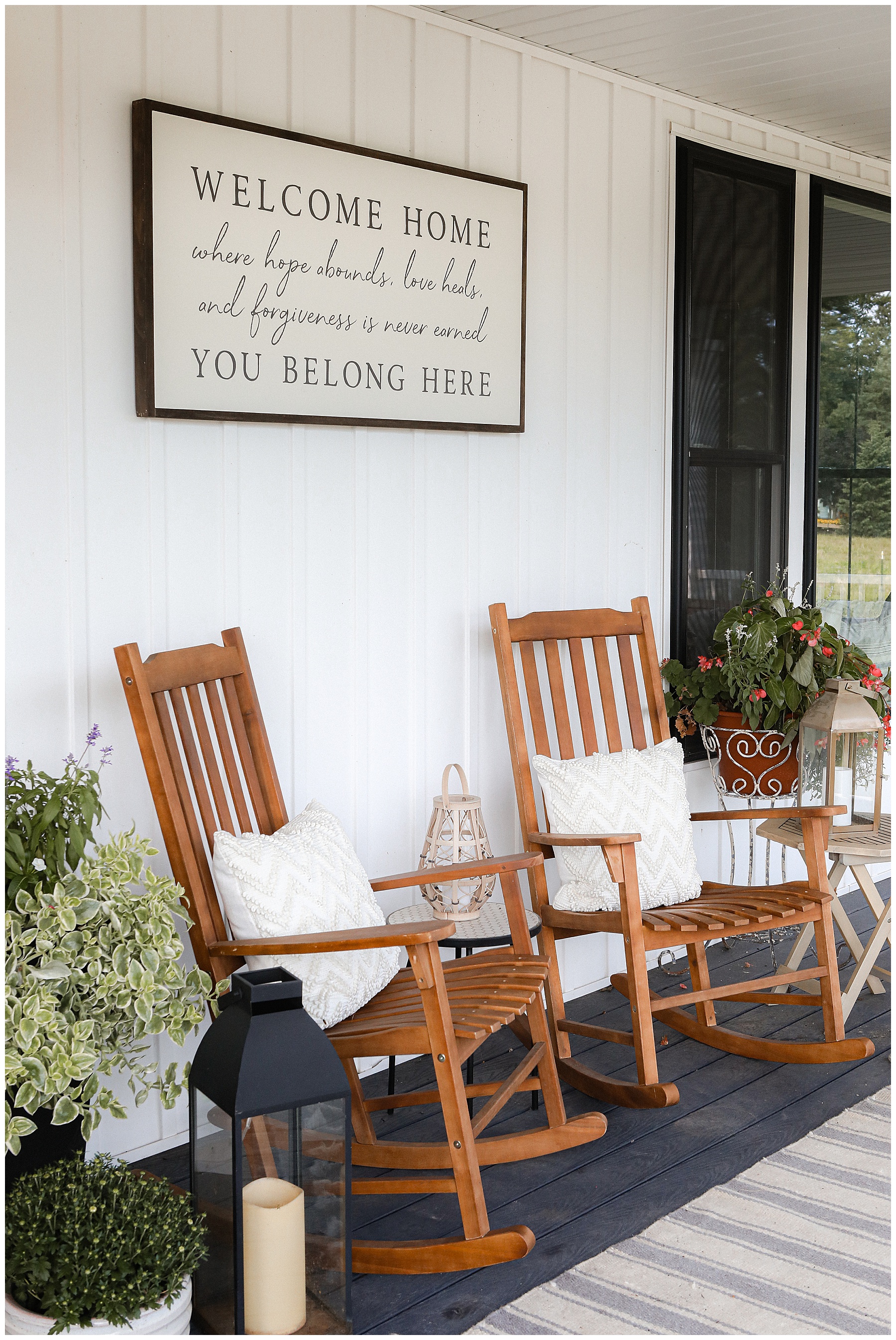 End of summer front porch decor