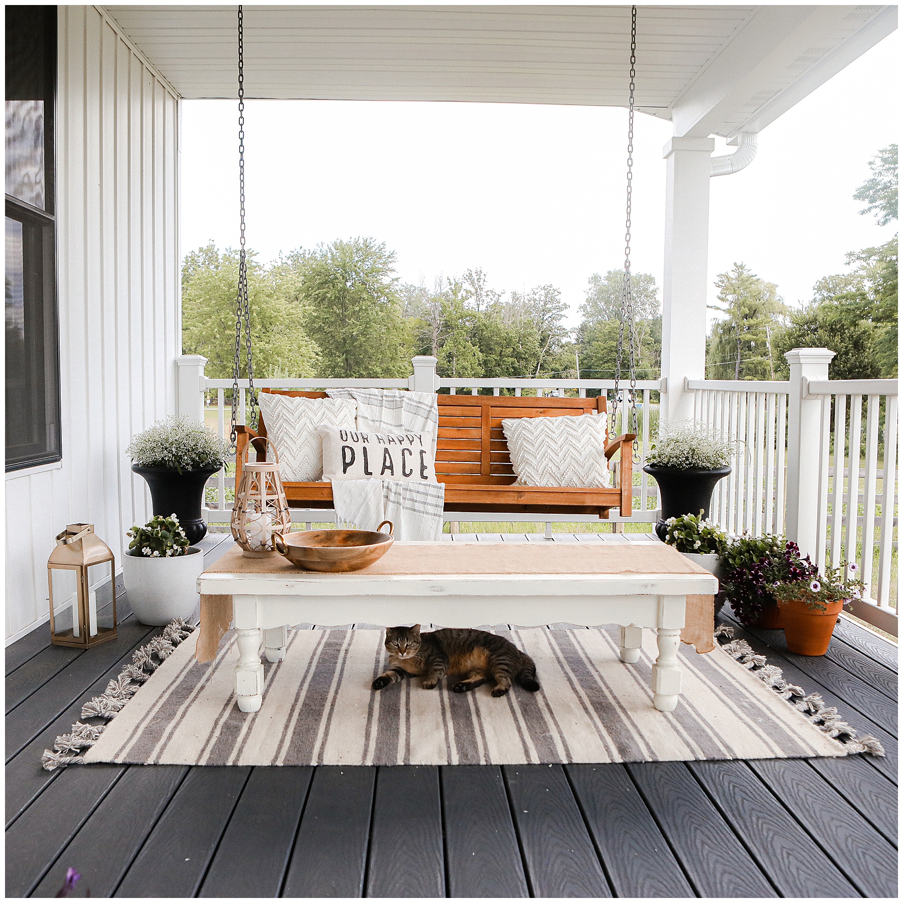 End of summer front porch decor