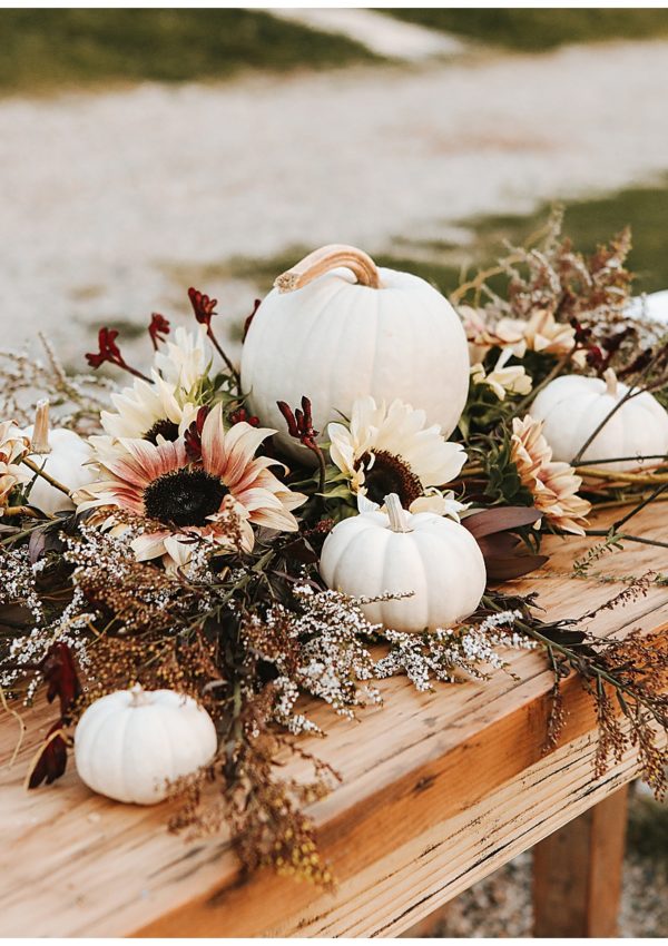 Creating a fall harvest tablescape with natural elements
