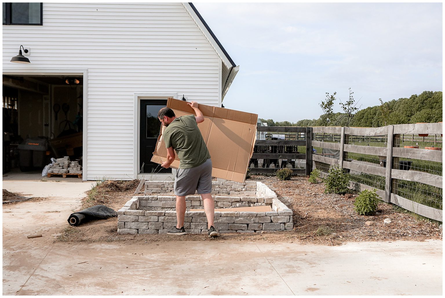 How to build a stone garden bed Sugar Maple Farmhouse