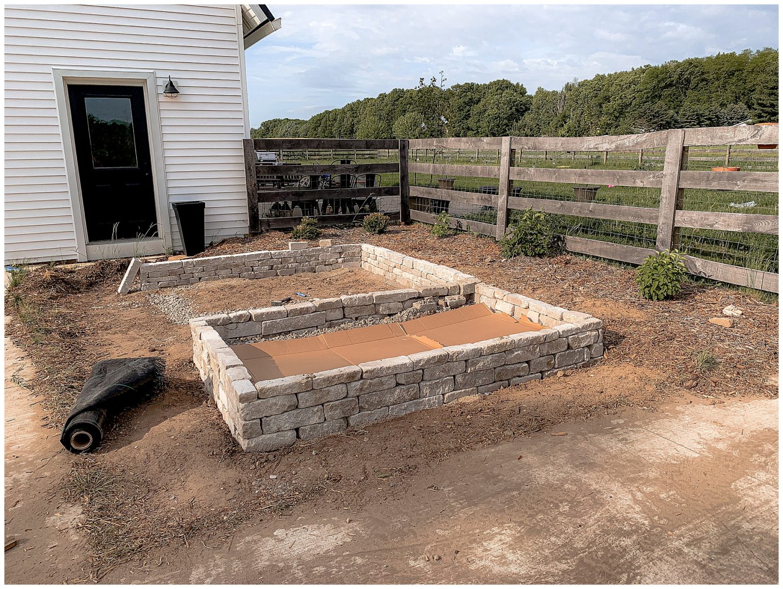 How to build a stone garden bed Sugar Maple Farmhouse