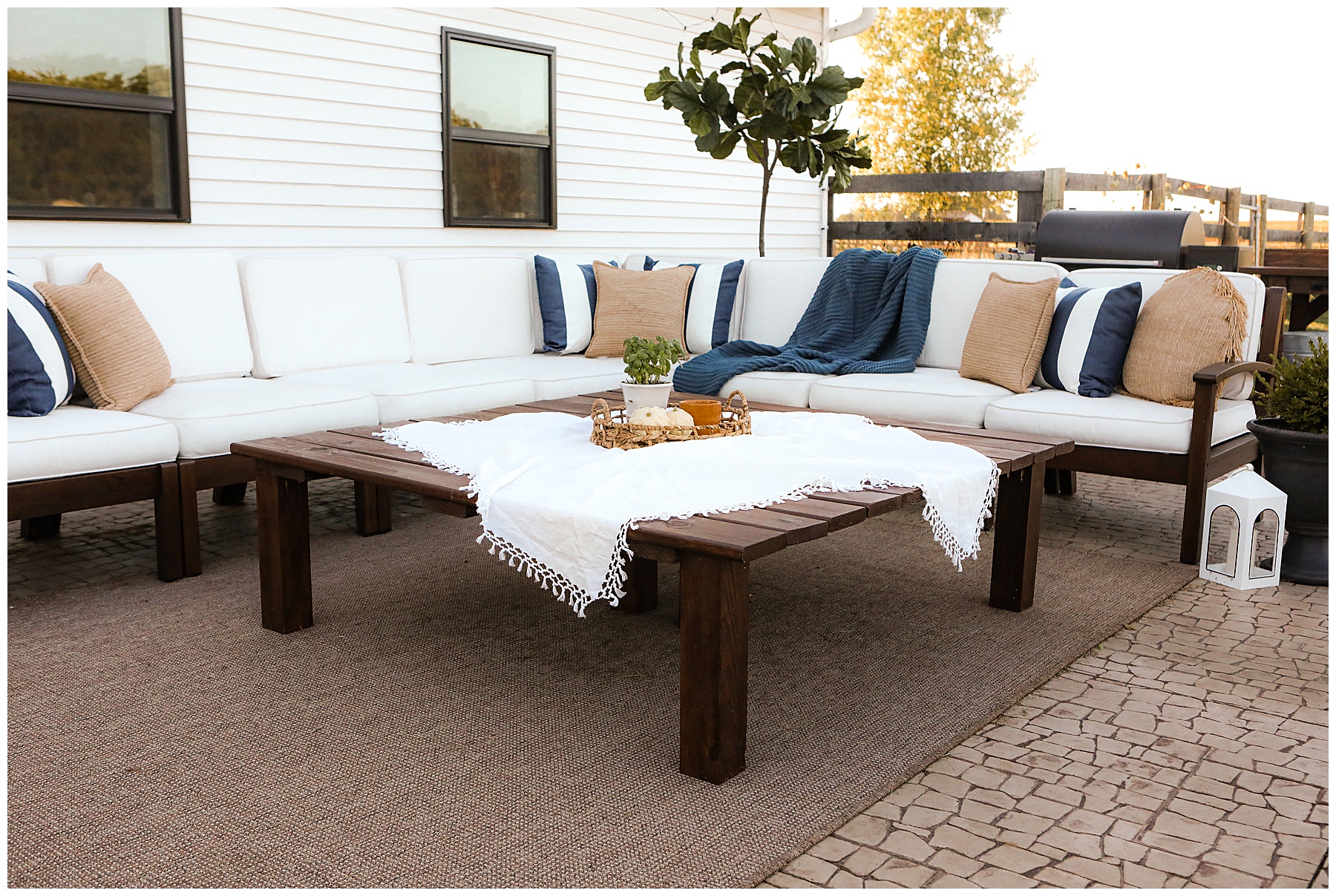 DIY outdoor coffee table