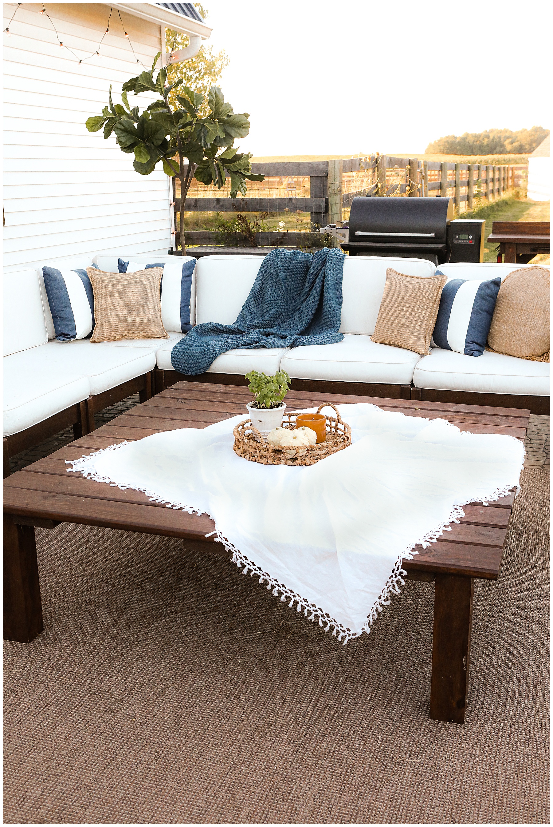DIY outdoor coffee table