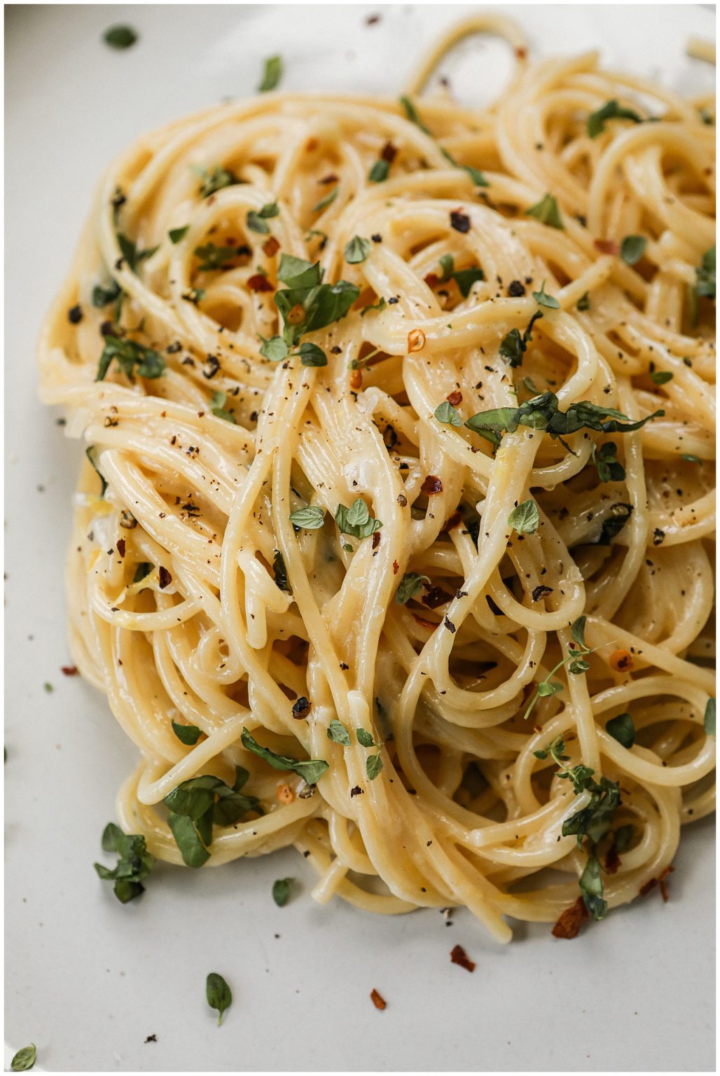 Creamy Lemon Butter Pasta Sauce with Spaghetti