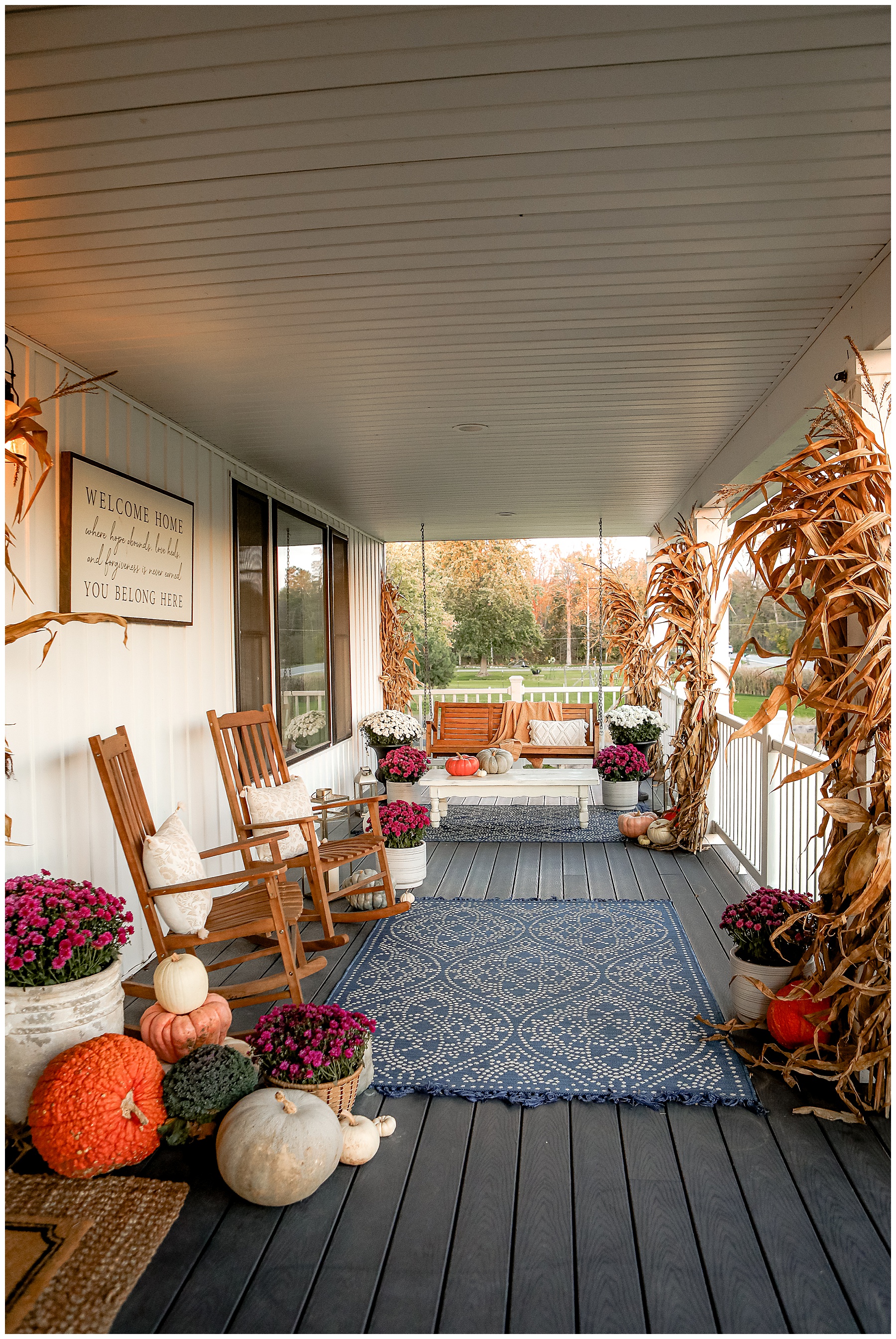 Fall front porch decor 2021