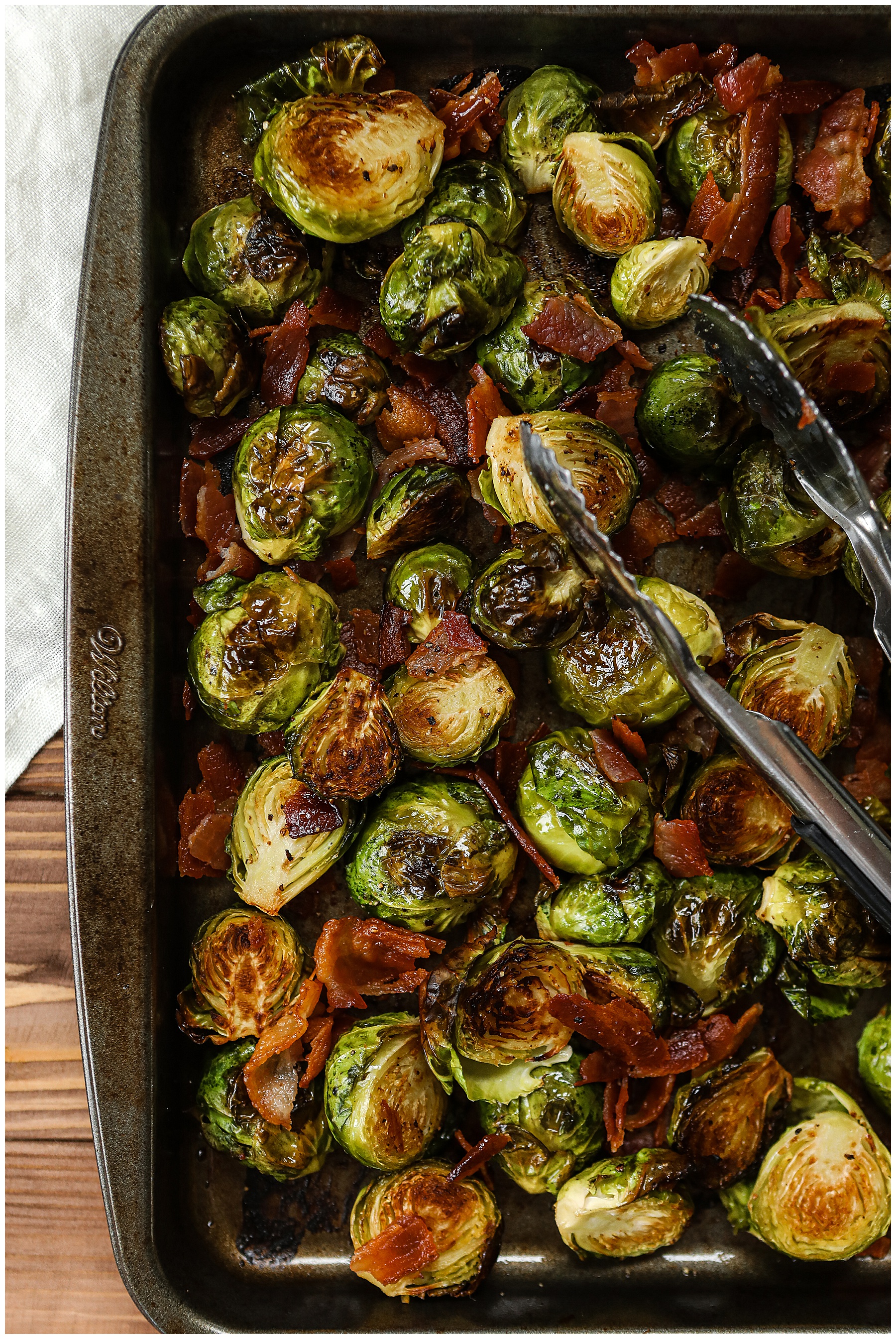 Roasted Bacon and Brussel Sprouts