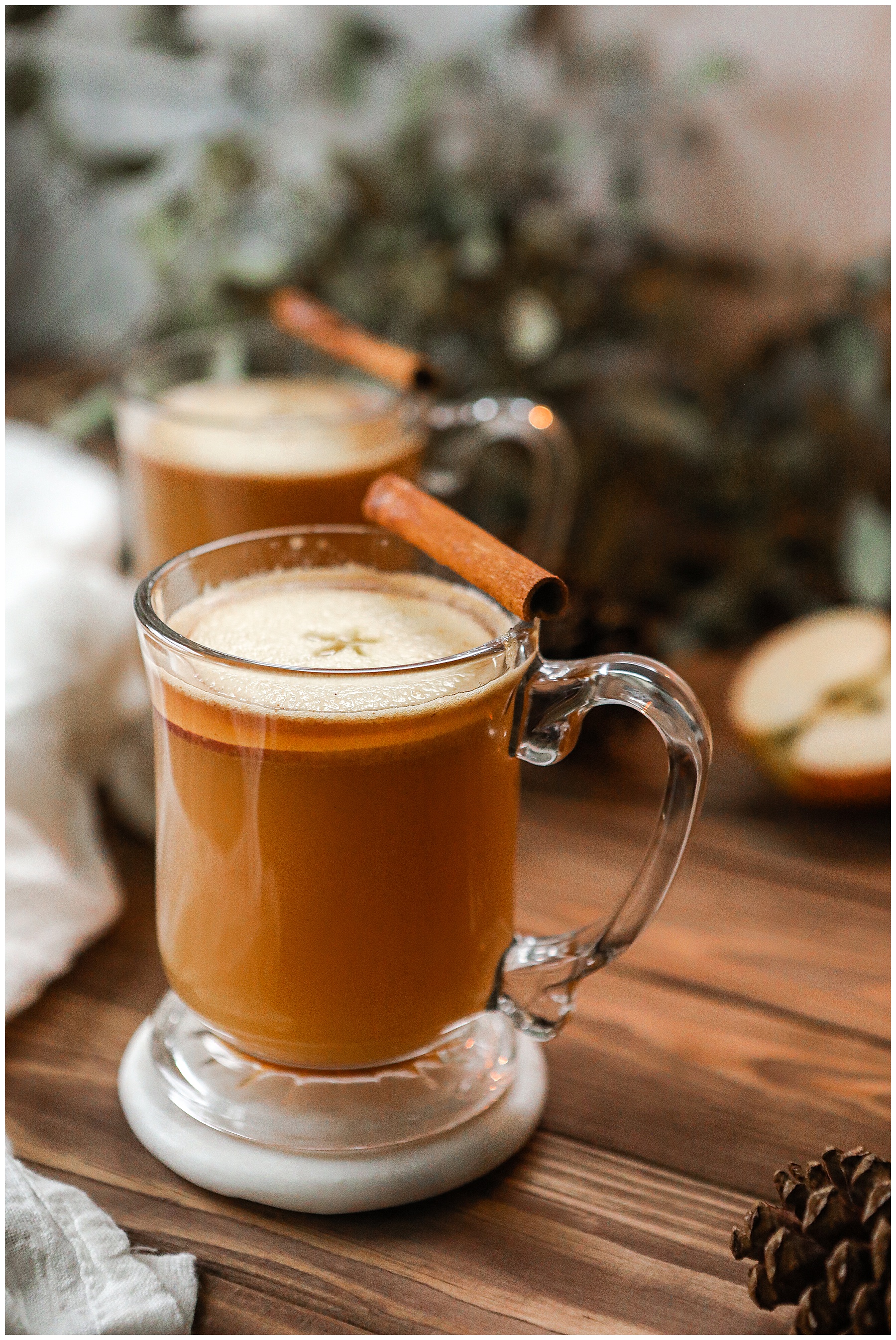Hot Buttered Apple Cider with rum