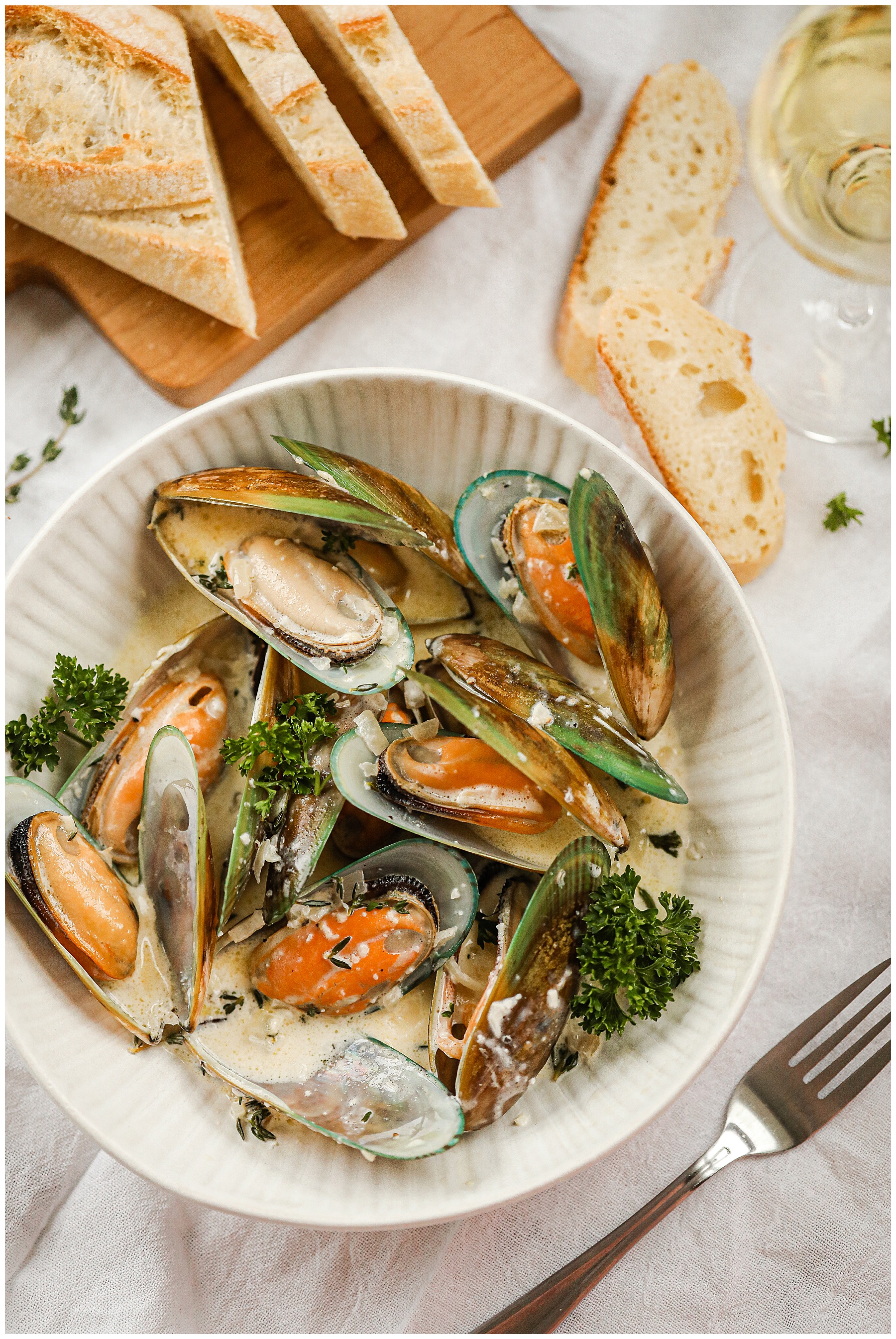 recipe for mussels in white wine sauce 