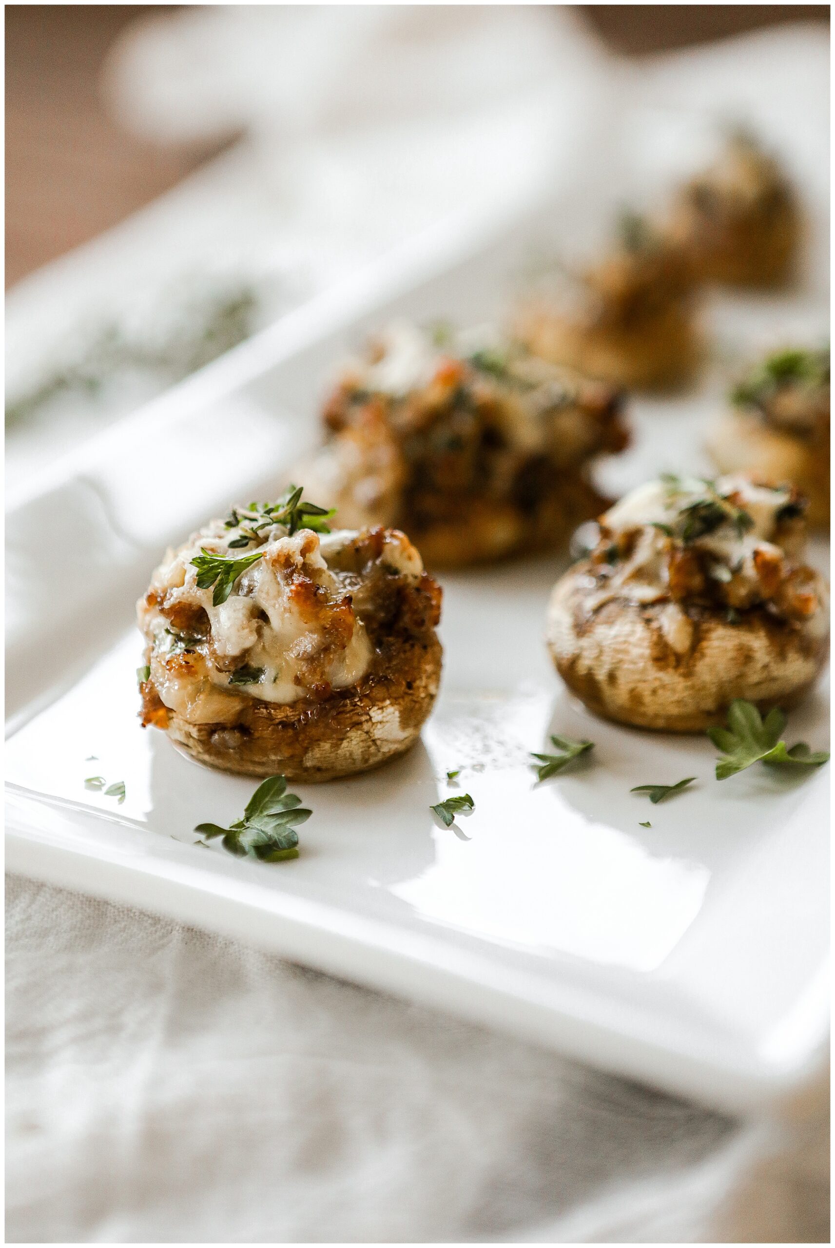 Sausage Stuffed Mushrooms - Sugar Maple Farmhouse Sausage Stuffed Mushrooms - Sugar Maple Farmhouse
