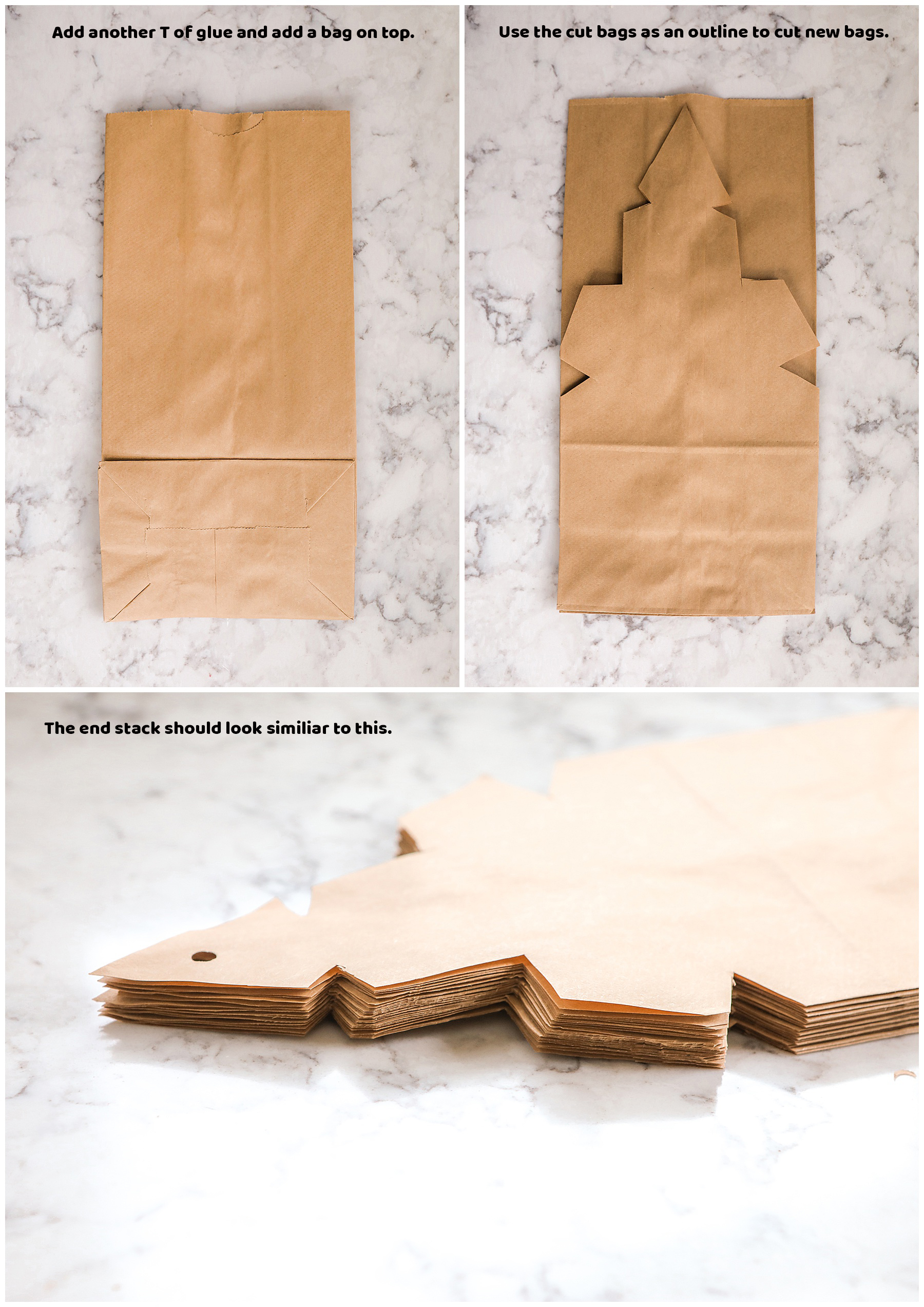 How to make paper bag stars