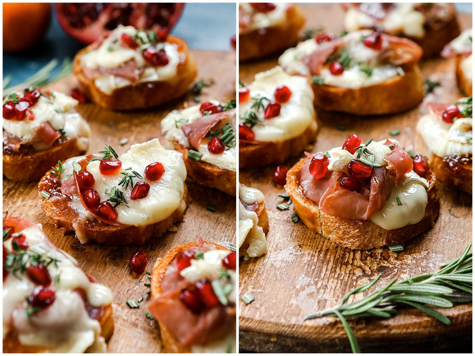 Prosciutto & Brie Crostini Toasts Sugar Maple Farmhouse