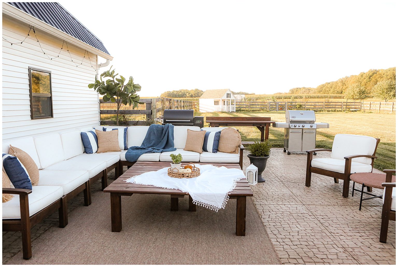 Outdoor furniture set up Chatham outdoor furniture review