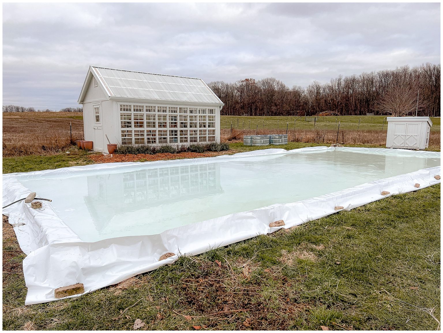 How to make a backyard ice rink DIY - Sugar Maple Farmhouse