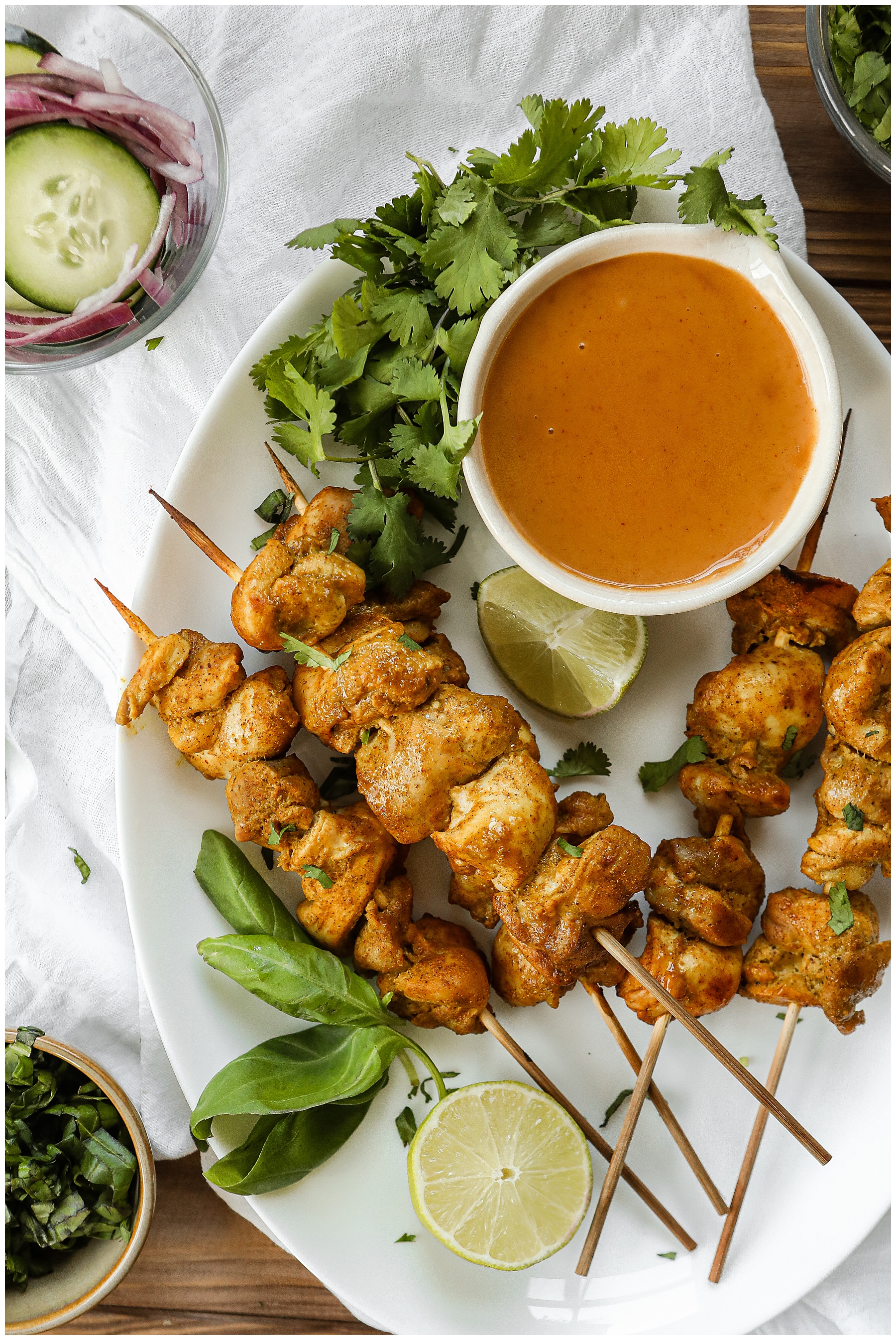 recipe for Chicken Satay Skewers