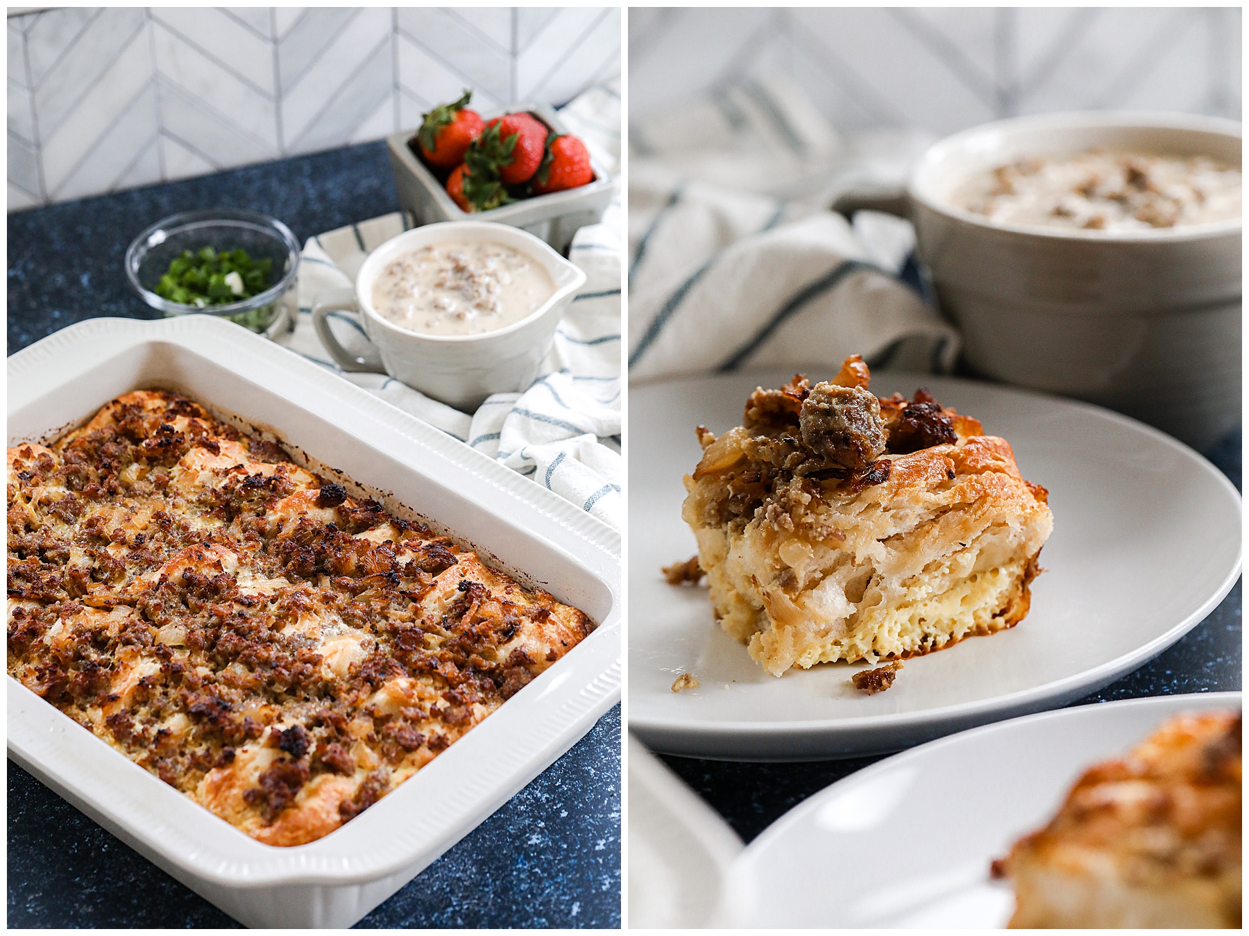 Biscuits and Gravy Casserole Biscuits and Gravy Casserole