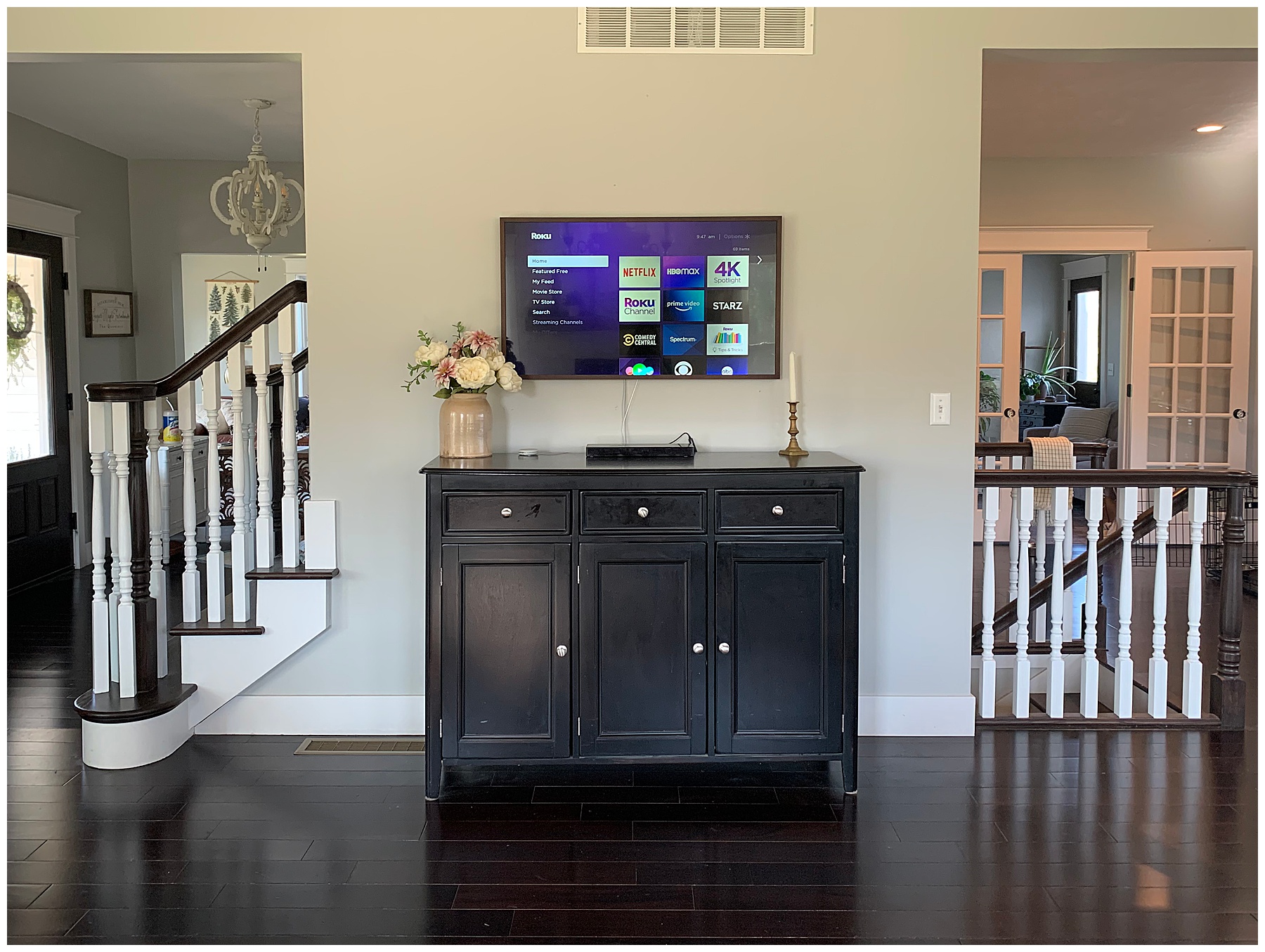 family room TV space