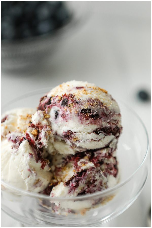 Blueberry Pie Ice Cream Easy Homemade Ice Cream Recipe