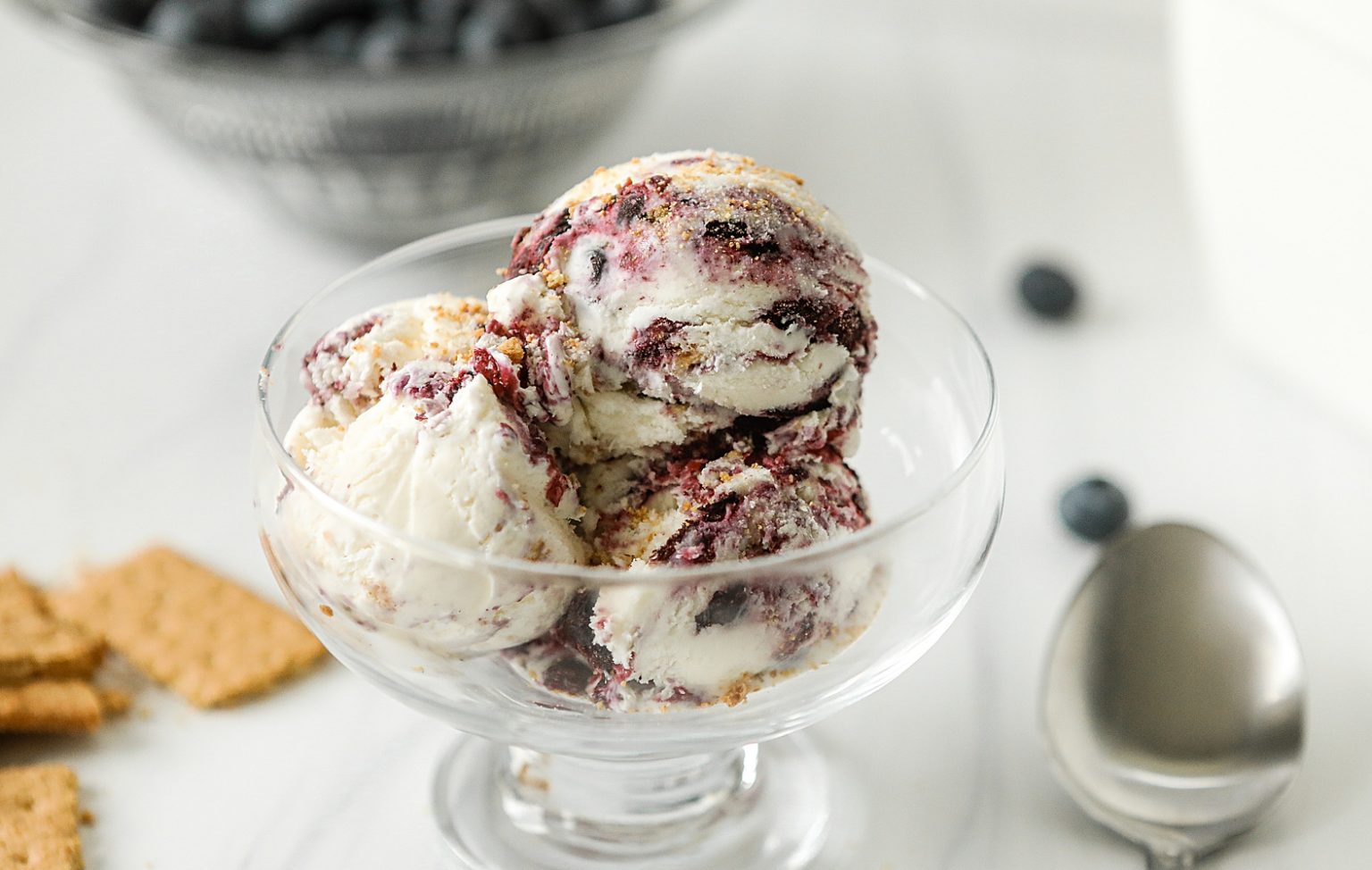 Blueberry Pie Ice Cream Easy Homemade Ice Cream Recipe