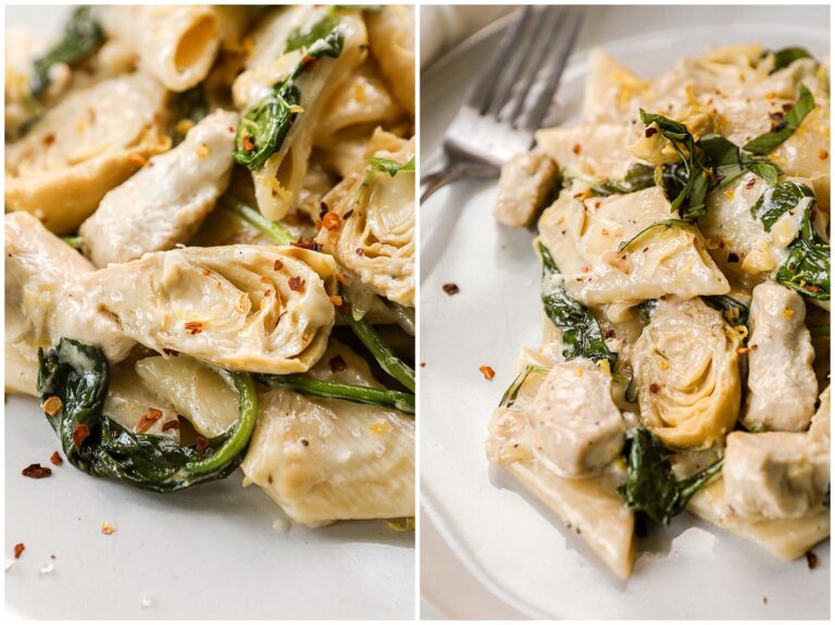 Lemon and Artichoke Hearts Pasta
