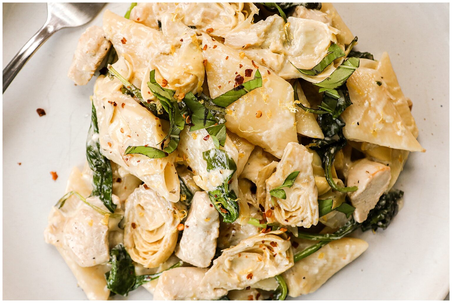 Lemon and Artichoke Hearts Pasta