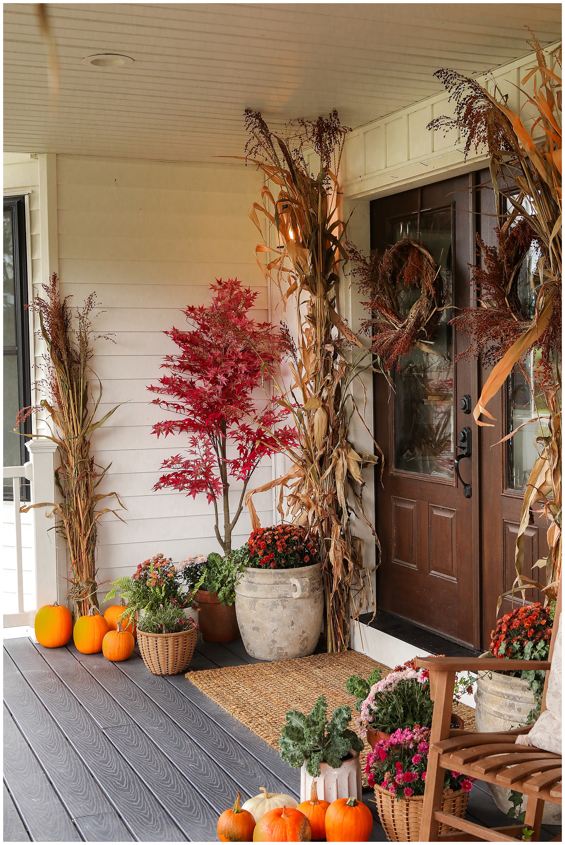 Fall front door