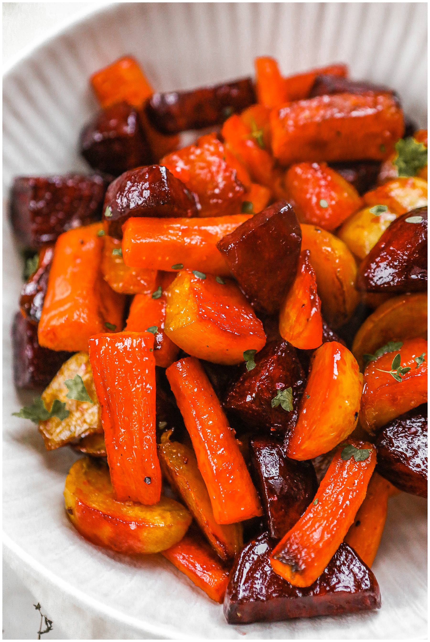 Honey Roasted Carrots and Beets