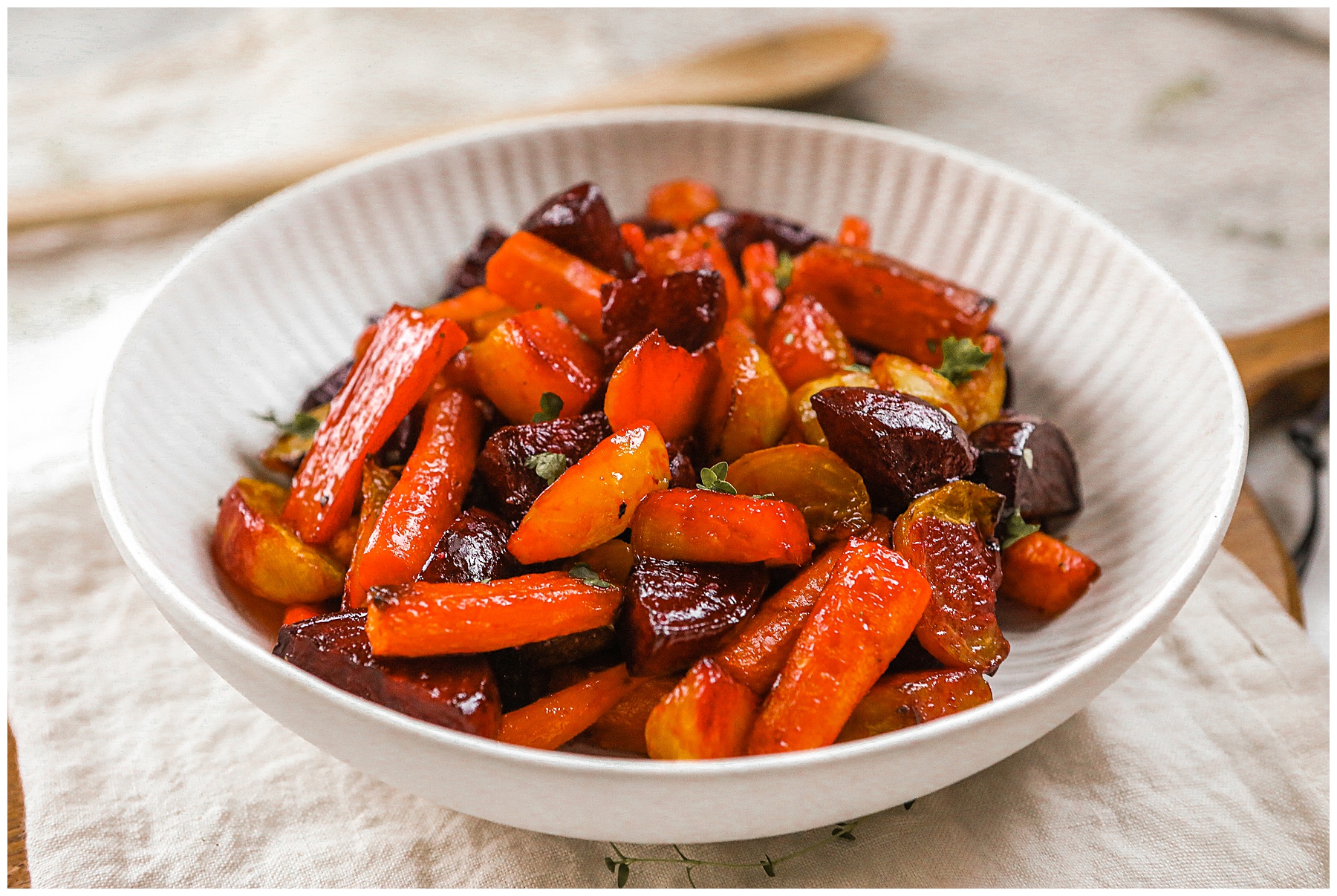 Honey Roasted Carrots and Beets