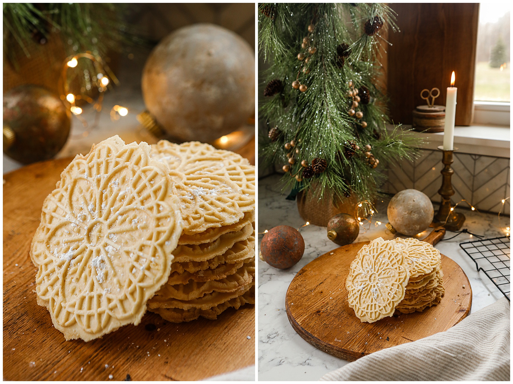 Pizzelle cookies