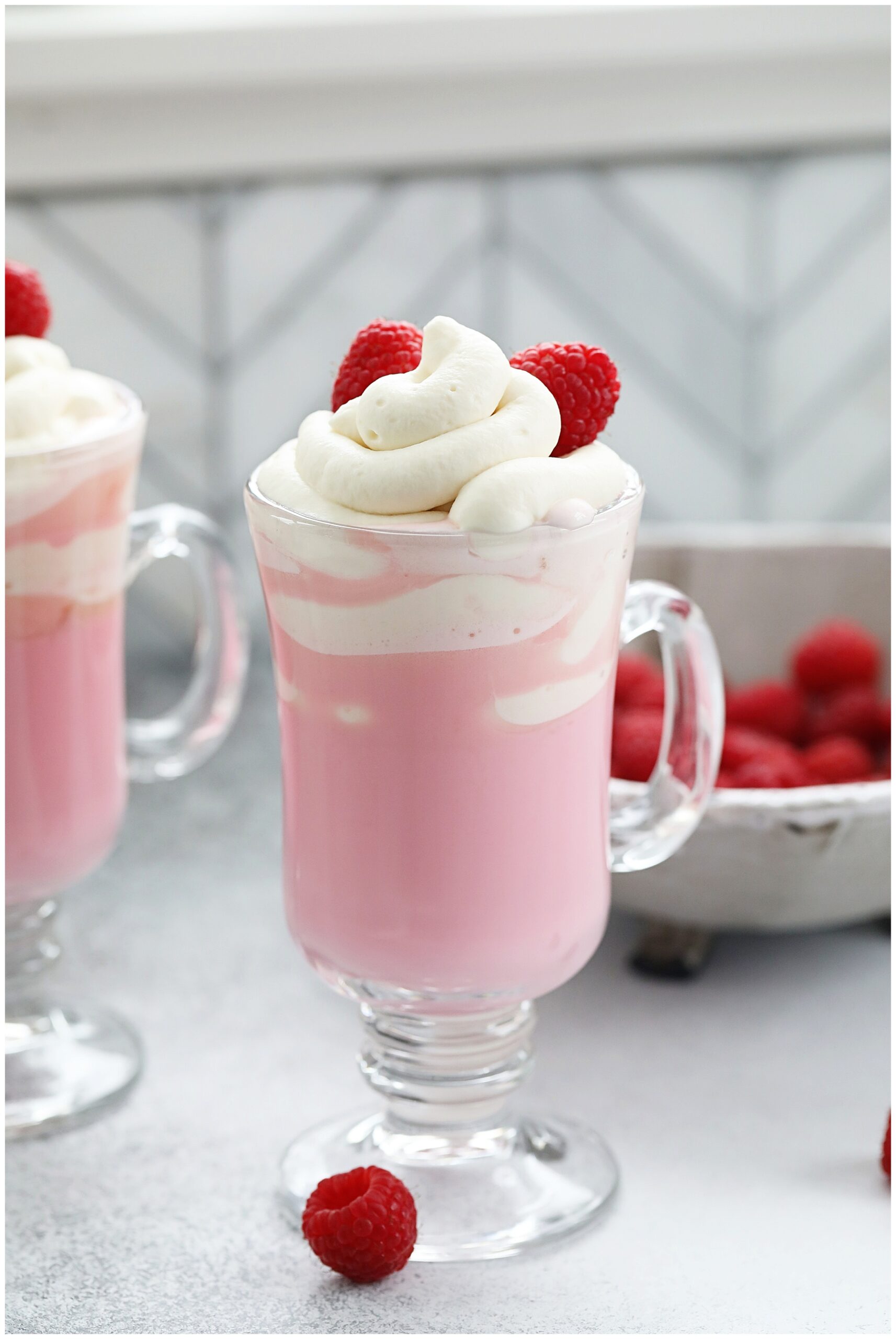 Raspberry Vanilla Pink Hot Chocolate