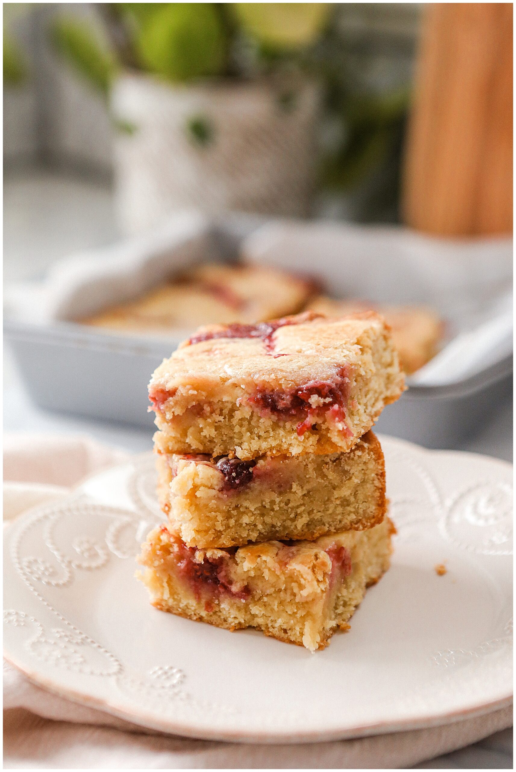 Raspberry Blondies - Sugar Maple Farmhouse Raspberry Blondies - Sugar Maple Farmhouse