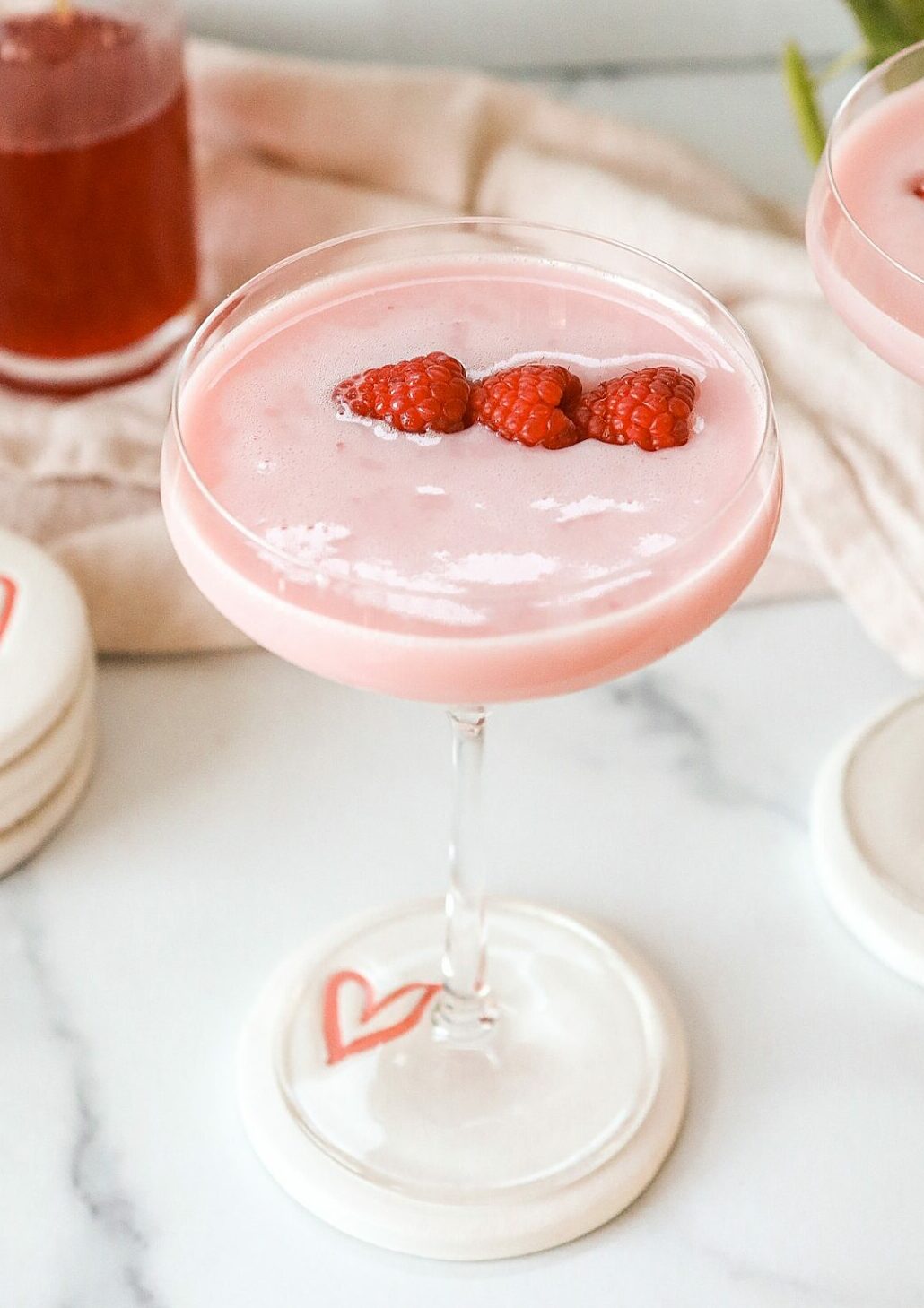 Recipe for a Valentine's Day pink drink